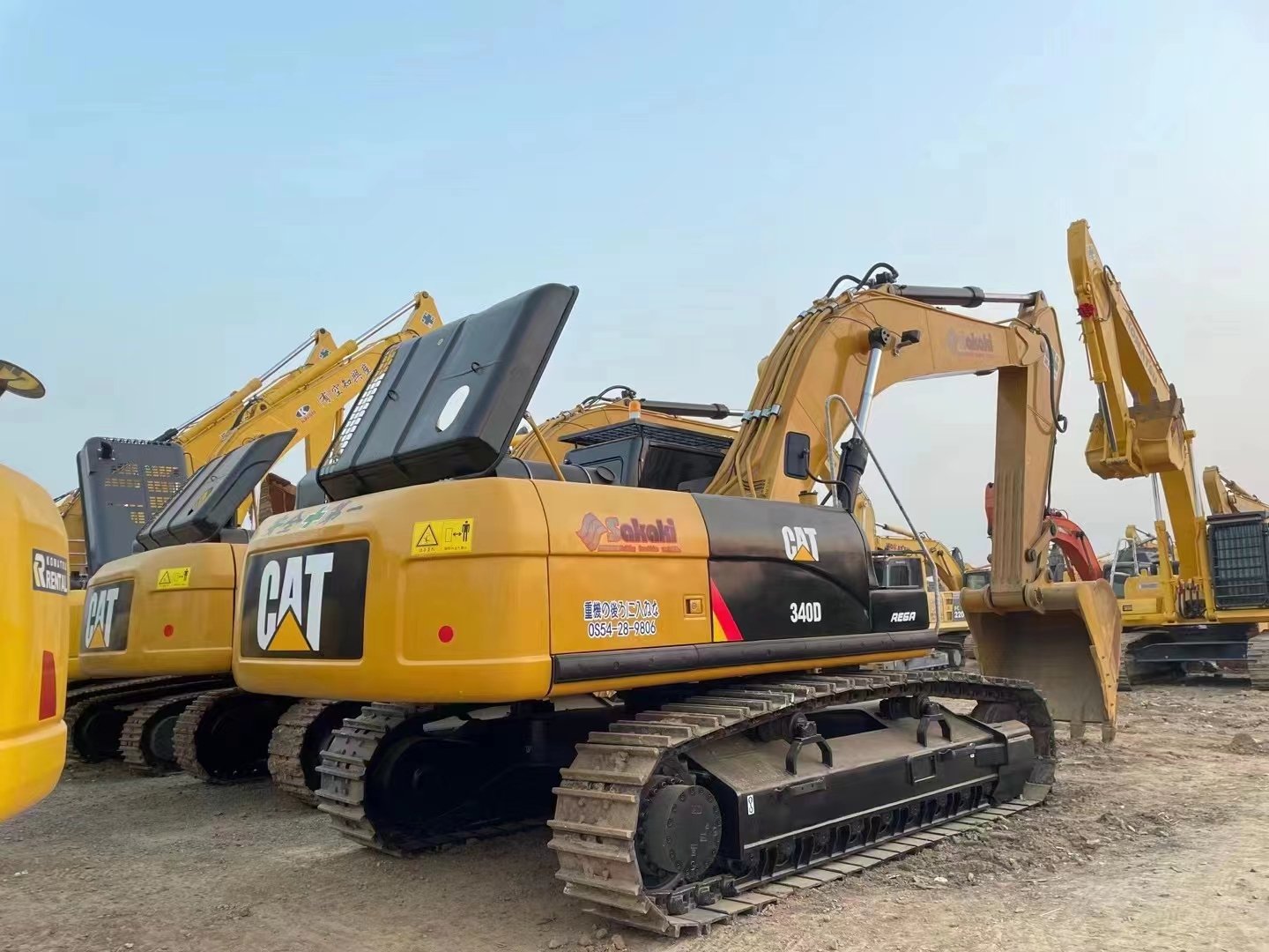 Used caterpillar 340d excavator